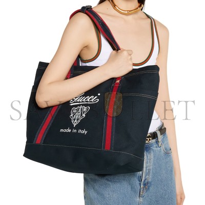 GUCCI PRINTED CANVAS LARGE TOTE BAG ‎‎816863FAD784044 (39*45*19cm)