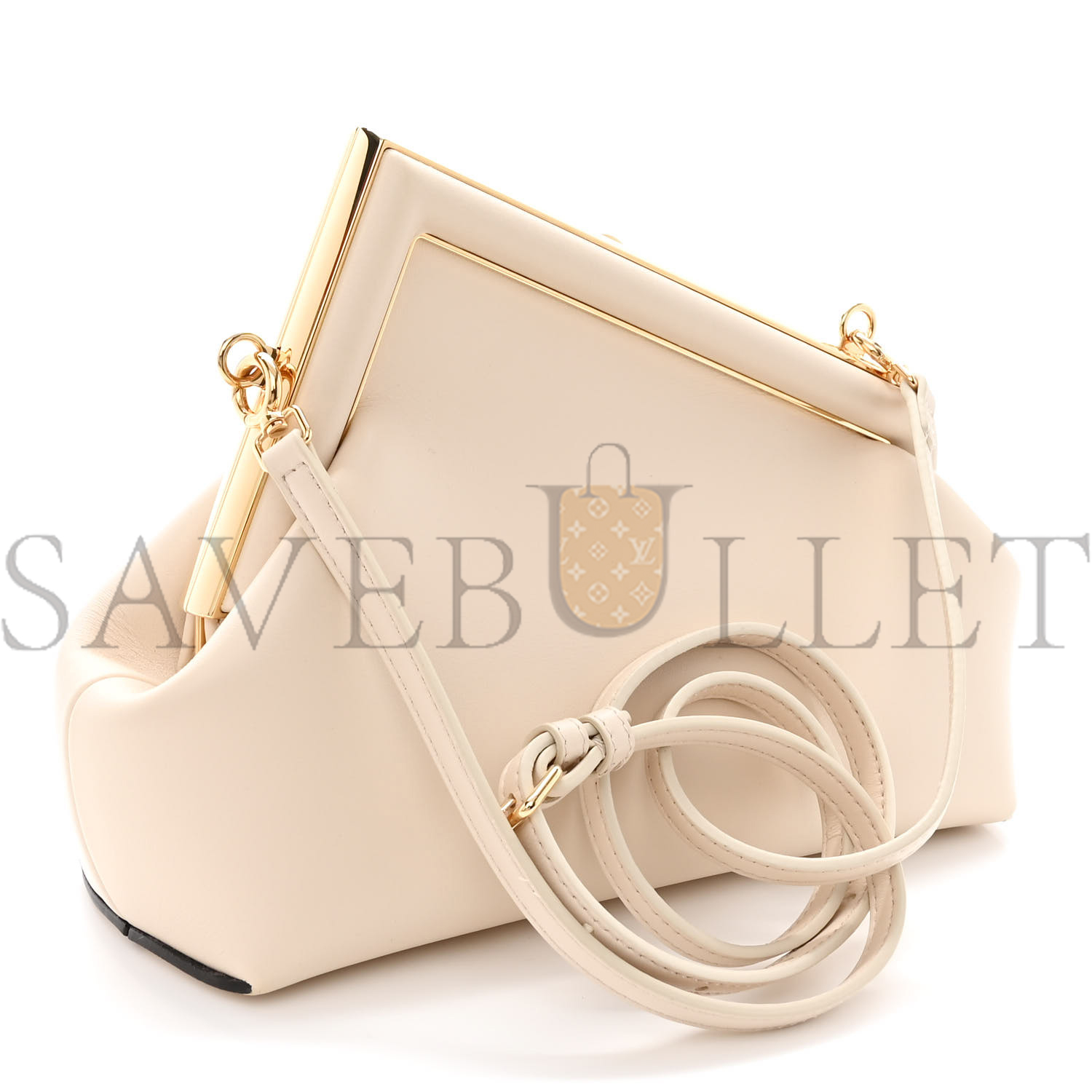 FENDI SHINY NAPPA SMALL FENDI FIRST NUVOLA (26*18*9.5cm)