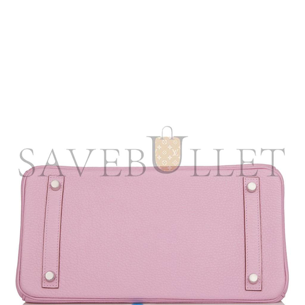 HERMES BIRKIN 30 MAUVE SYLVESTRE CLEMENCE PALLADIUM HARDWARE (30cm)