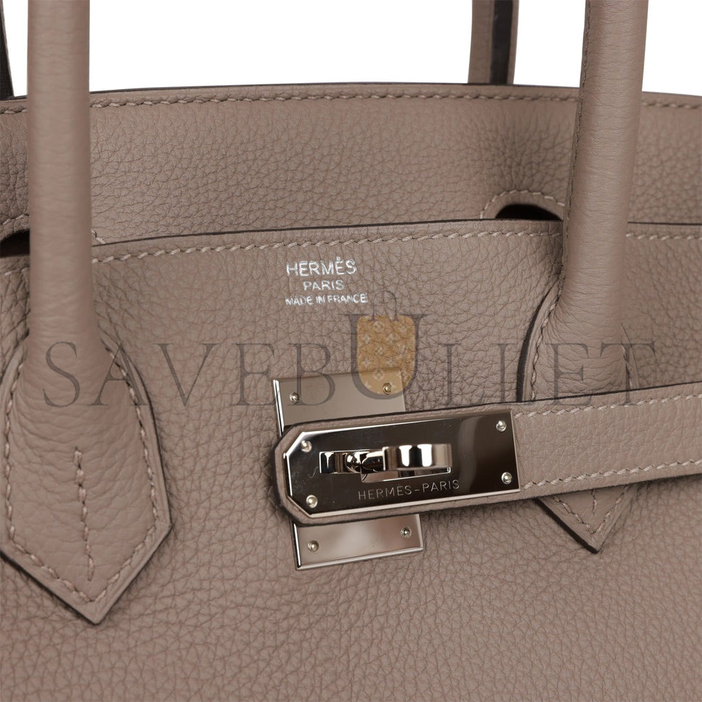 HERMES BIRKIN 30 GRIS ASPHALTE TOGO PALLADIUM HARDWARE (30cm)